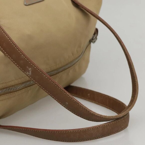 PRADA Shoulder Bag Nylon Beige Auth MX184 - Picture 7 of 16